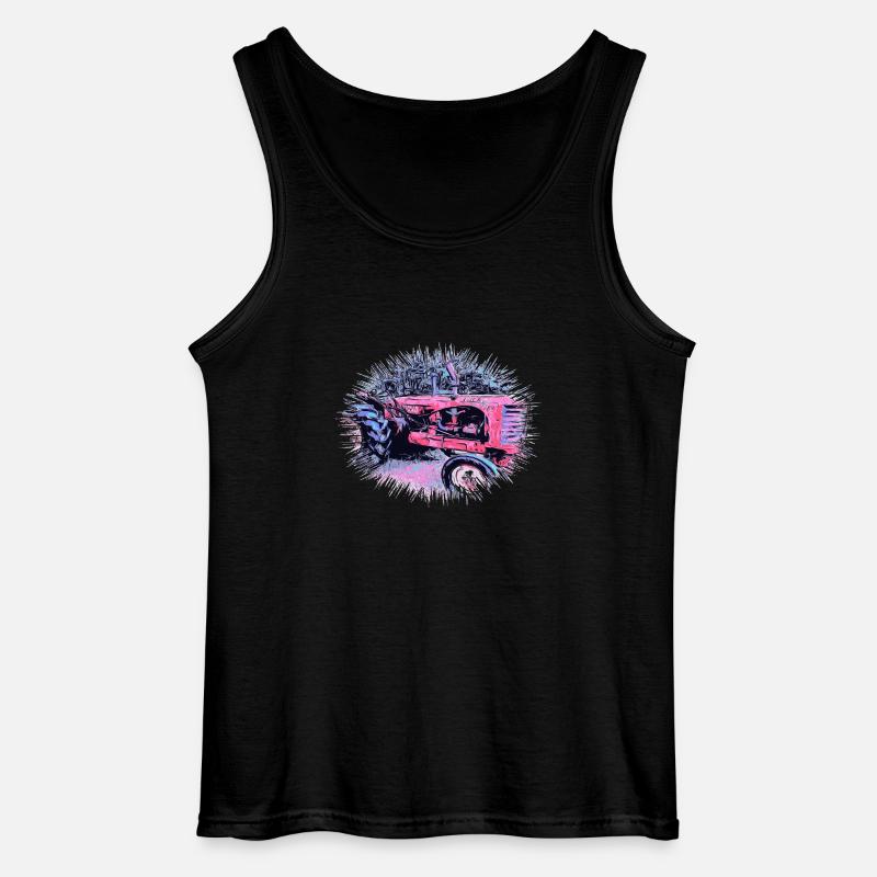 Traktor - Gildan Männer Tank Top - Schwarz
