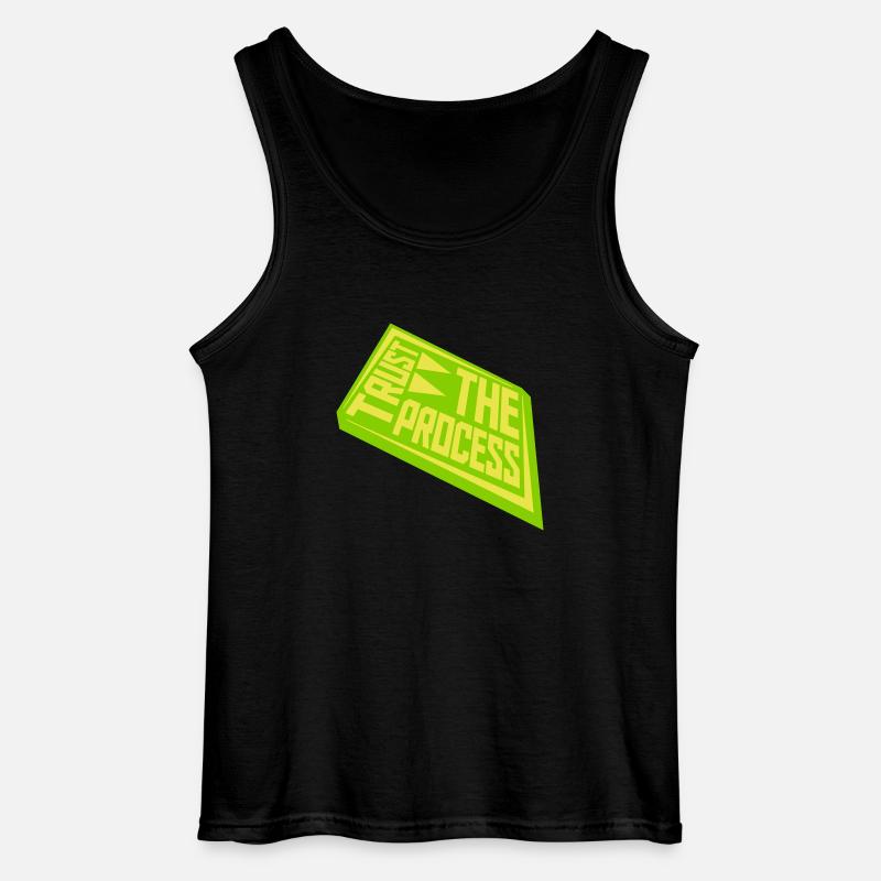 trust the process Zitat - Gildan Männer Tank Top - Schwarz