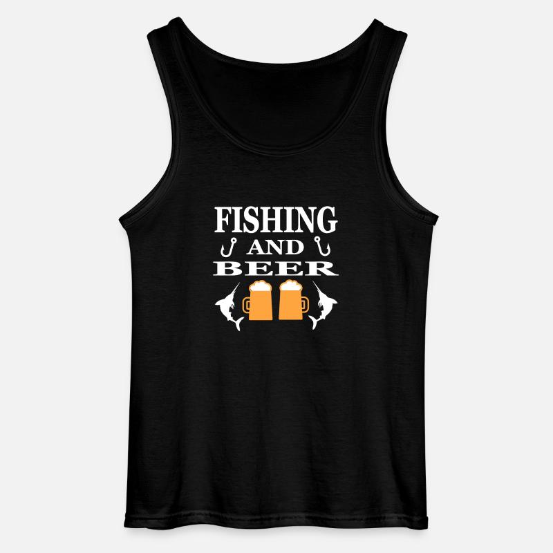 Angling - Gildan Men’s Tank Top - black
