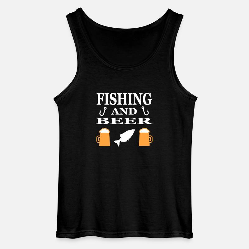 Angling - Gildan Men’s Tank Top - black