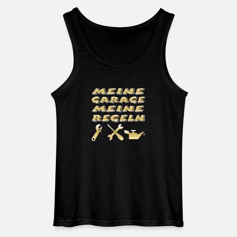 Garage - Gildan Männer Tank Top - Schwarz