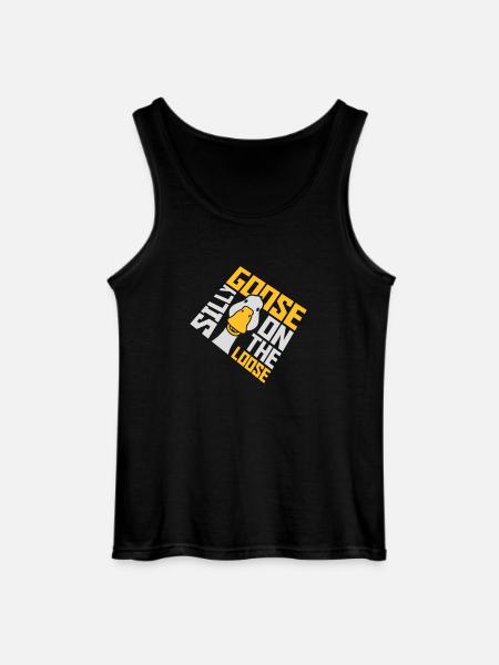 goose on the loose - Gildan Men’s Tank Top - black