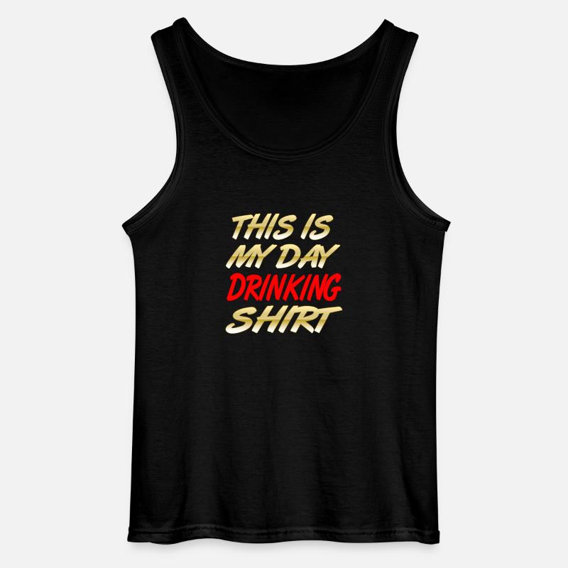Bier - Gildan Männer Tank Top - Schwarz