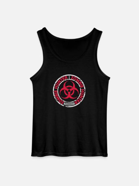 zombie hunter Halloween Quote - Gildan Men’s Tank Top - black