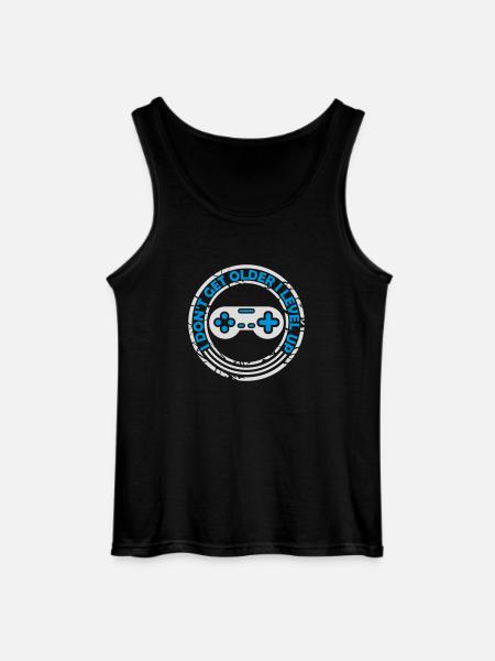 get older level up - Gildan Men’s Tank Top - black