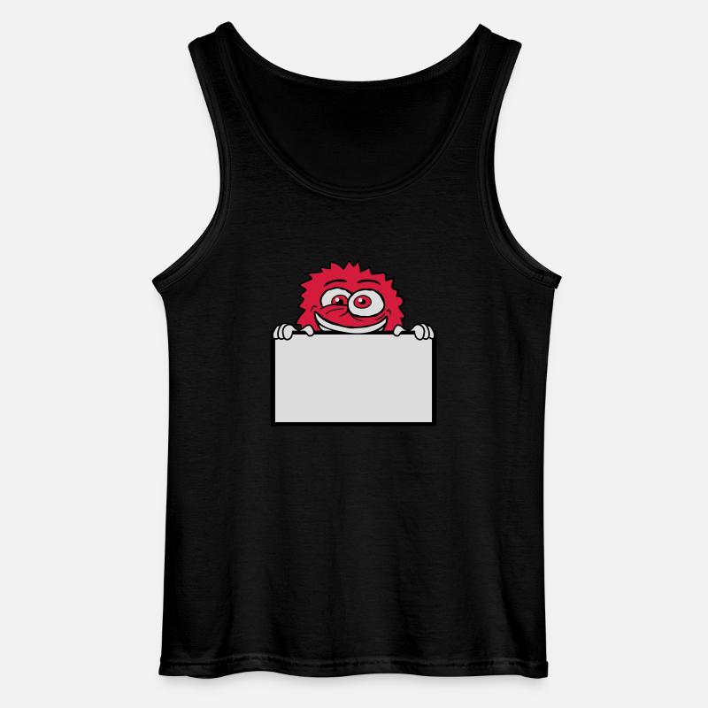 Schild zeigen wahnsinniges Monster - Gildan Männer Tank Top - Schwarz
