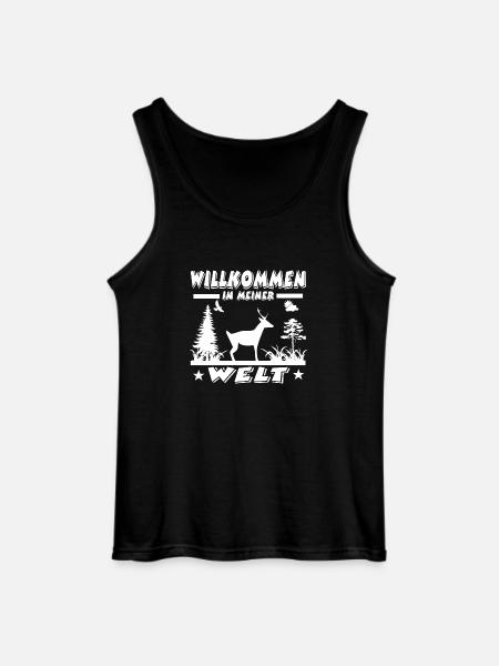 Reh - Gildan Männer Tank Top - Schwarz