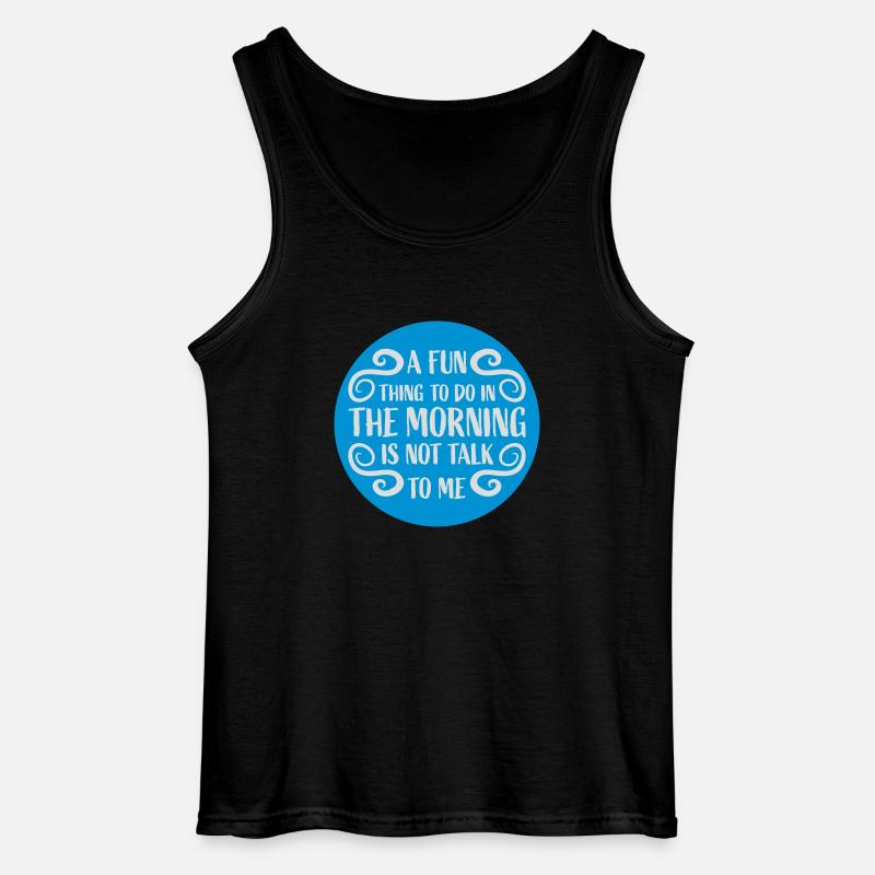 not talk to me - Gildan Männer Tank Top - Schwarz
