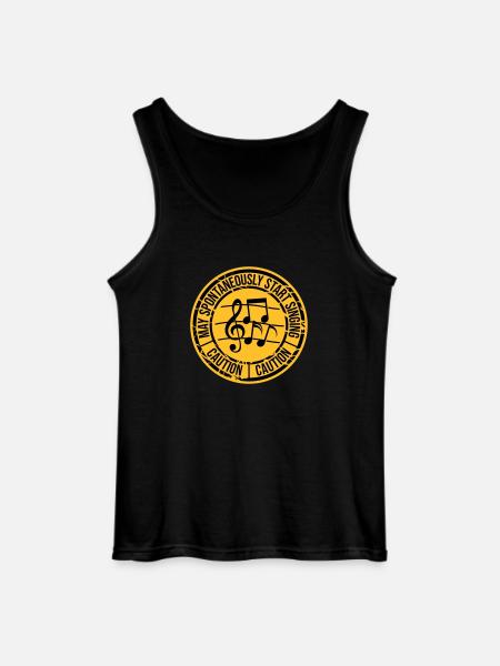 may spontaneously start singing - Gildan Men’s Tank Top - black