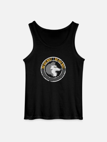 big bad wolf quote - Gildan Men’s Tank Top - black