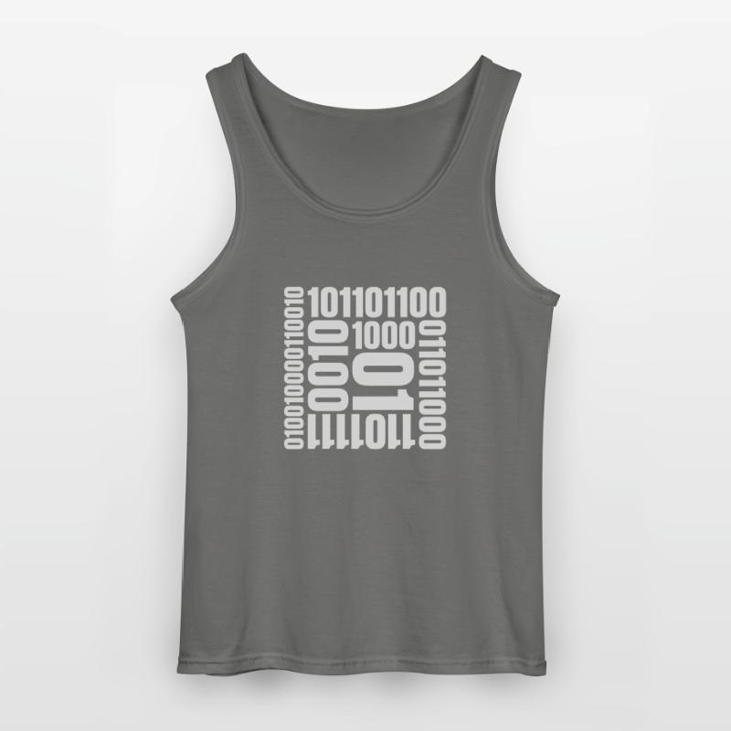 Binär Code Programm Sprache Gildan Männer Tank Top