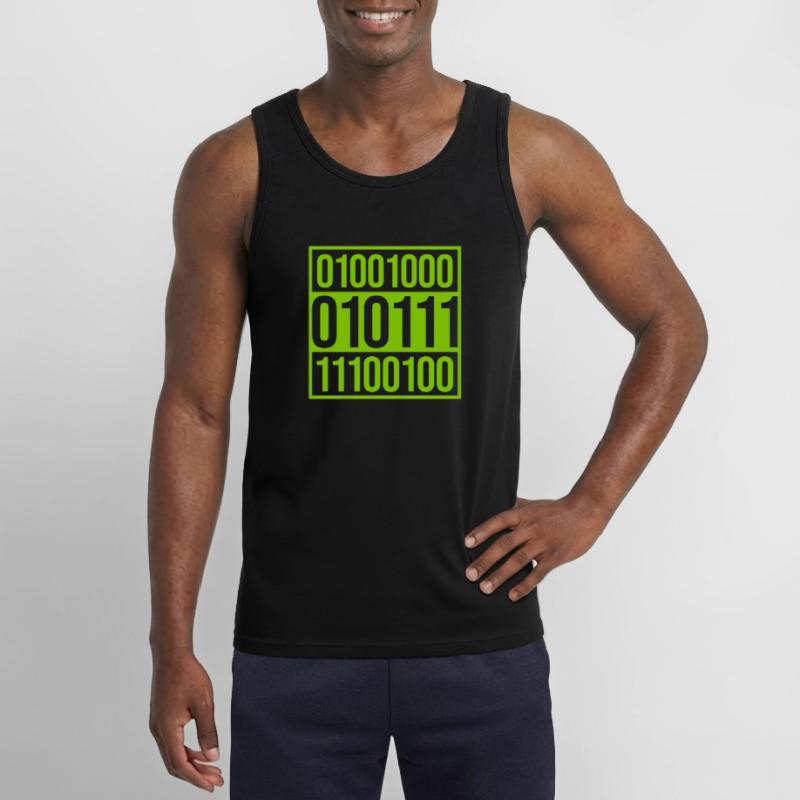 Binary Code Program Language Gildan Men’s Tank Top