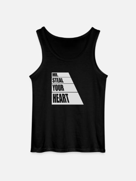 Mr steal your heart - Gildan Men’s Tank Top - black