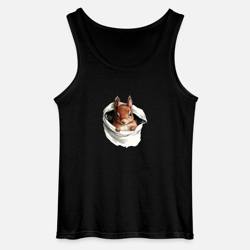 Zoozi das Eichhörnchen - Gildan Männer Tank Top - Schwarz