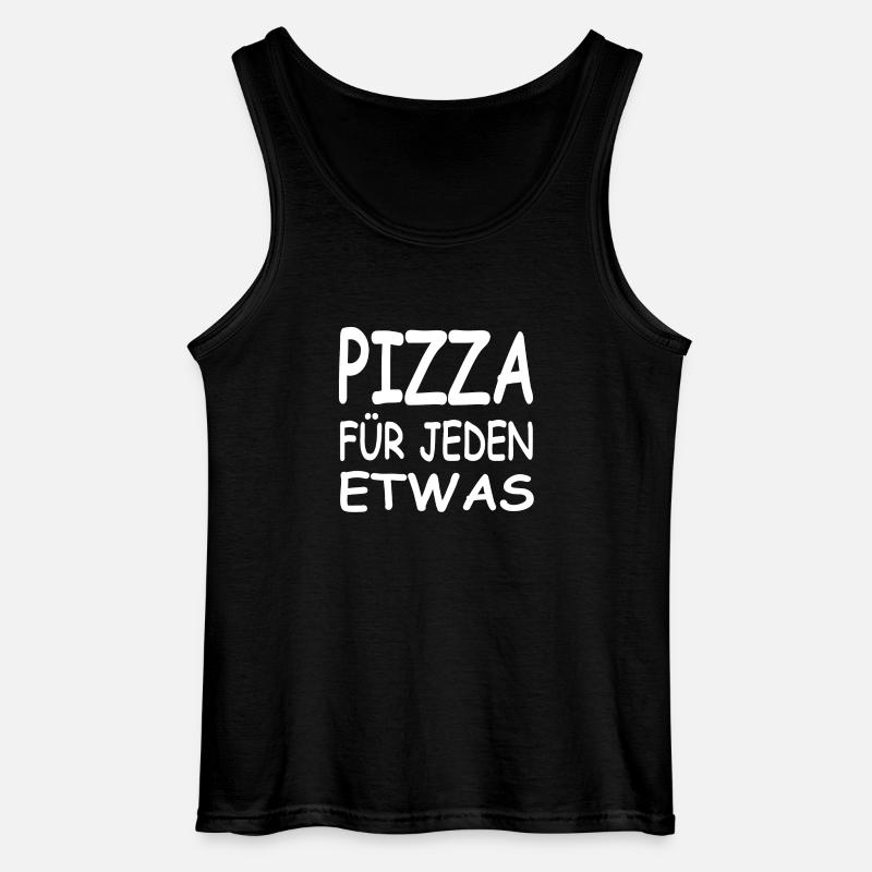 Pizza - Gildan Männer Tank Top - Schwarz