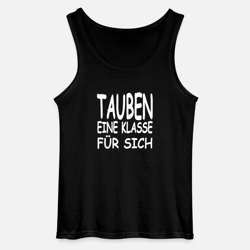 Tauben - Gildan Männer Tank Top - Schwarz