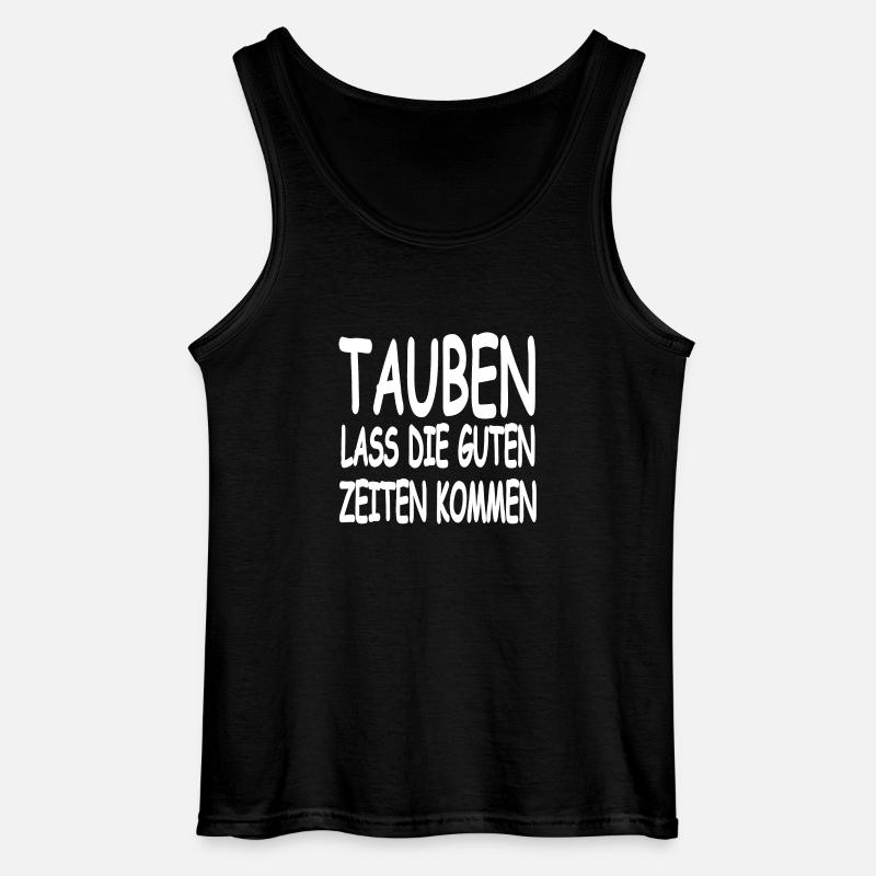 Tauben - Gildan Männer Tank Top - Schwarz