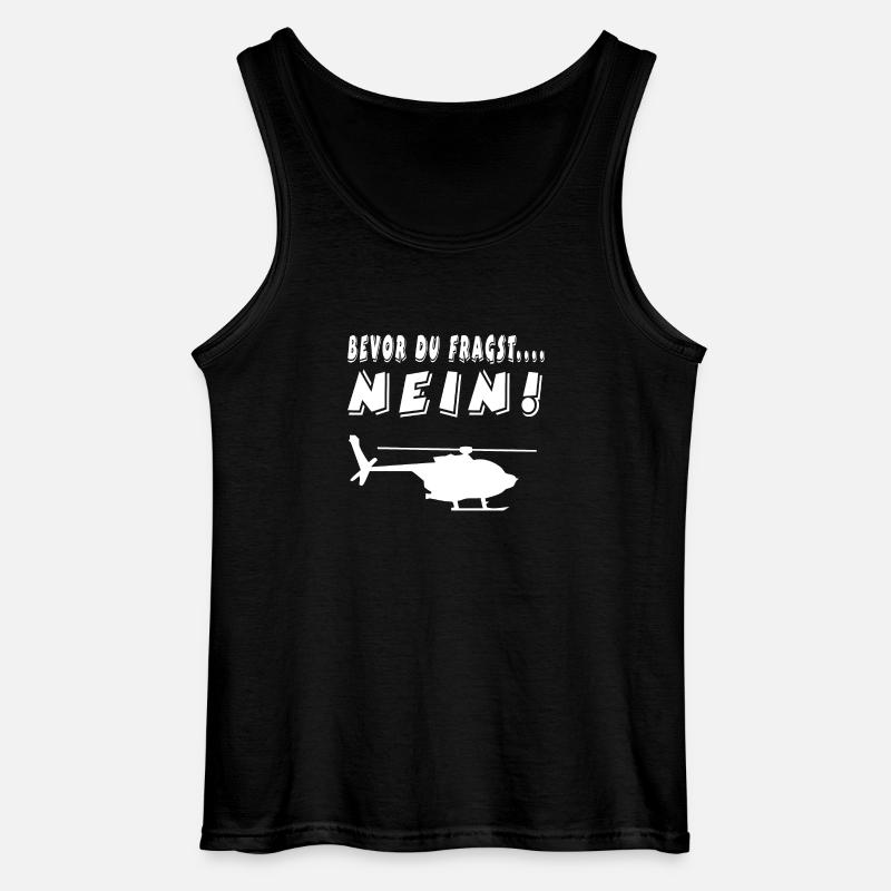 Hubschrauber - Gildan Männer Tank Top - Schwarz