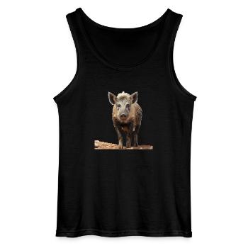 Le porc ibérique est un vrai régal - Débardeur Gildan Homme - noir - Devant - AI Model Male 185 dark (185cm)