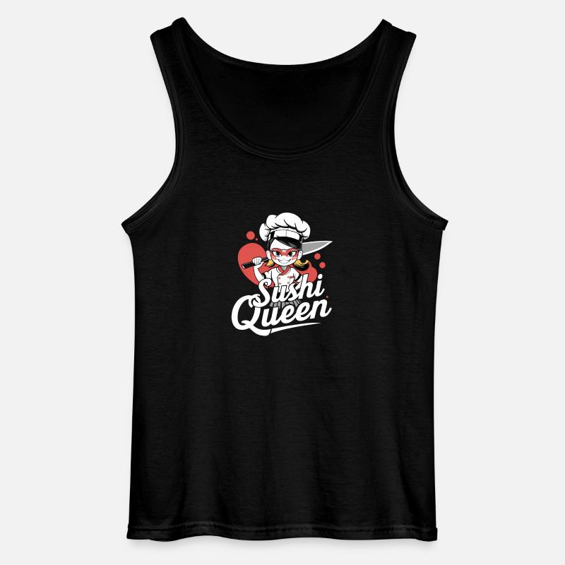 Anime-Mädchen-Köchin - Gildan Männer Tank Top - Schwarz