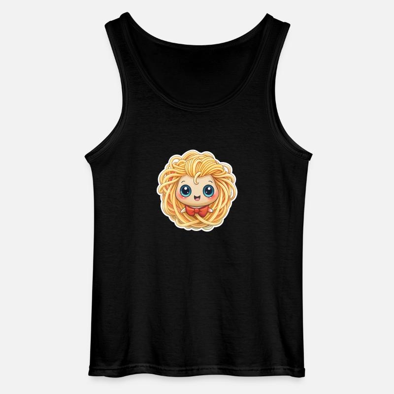 SPAGHETTI-MÄDCHEN - Gildan Männer Tank Top - Schwarz