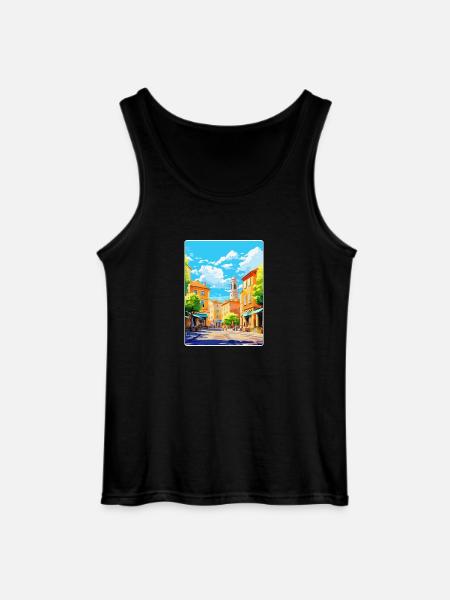 Aix En Provence France Vintage Travel Poster WPA - Gildan Men’s Tank Top - black