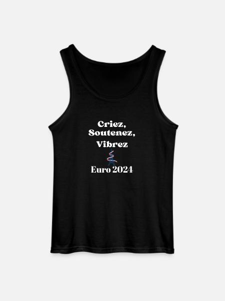 Shout, support, vibrate - Gildan Men’s Tank Top - black