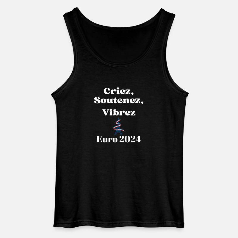 Shout, support, vibrate - Gildan Men’s Tank Top - black
