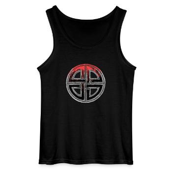 Shield Knot - Gildan Men’s Tank Top - black - Front - AI Model Male 185 dark (185cm)