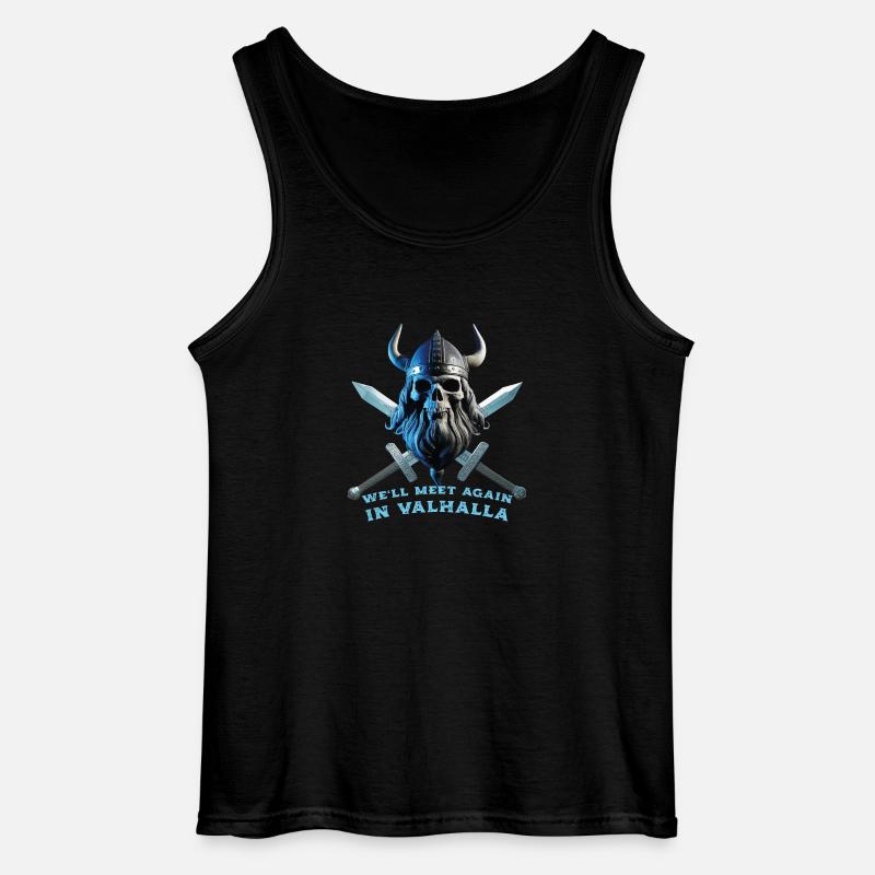 Wikinger Schädel 06 2024 07 - Gildan Männer Tank Top - Schwarz