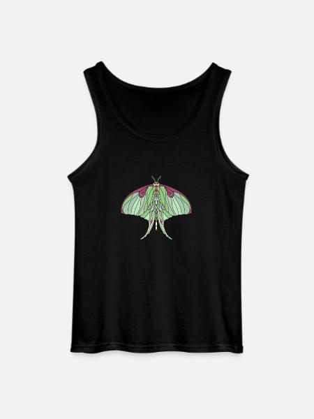 Art Nouveau Inspired Luna Moth - Gildan Men’s Tank Top - black