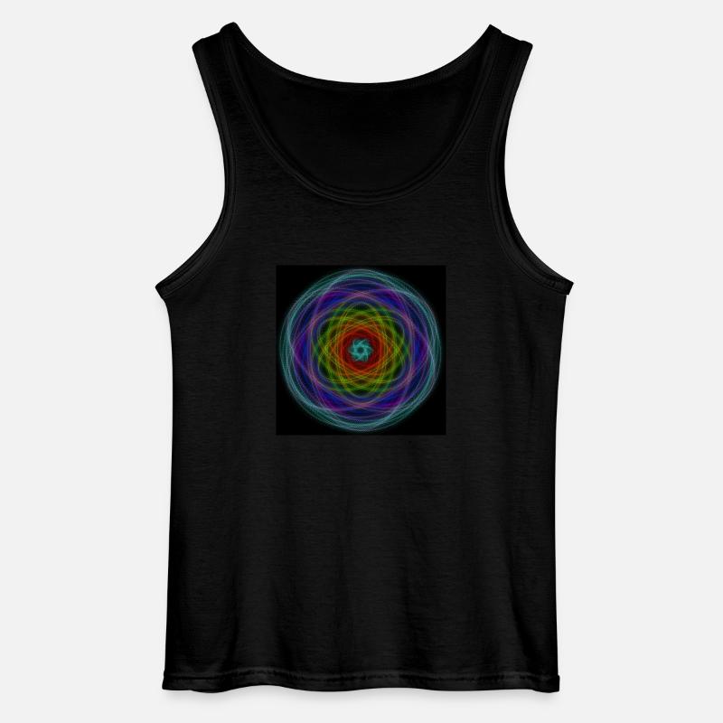 Hypnotischer Regenbogen - Gildan Männer Tank Top - Schwarz