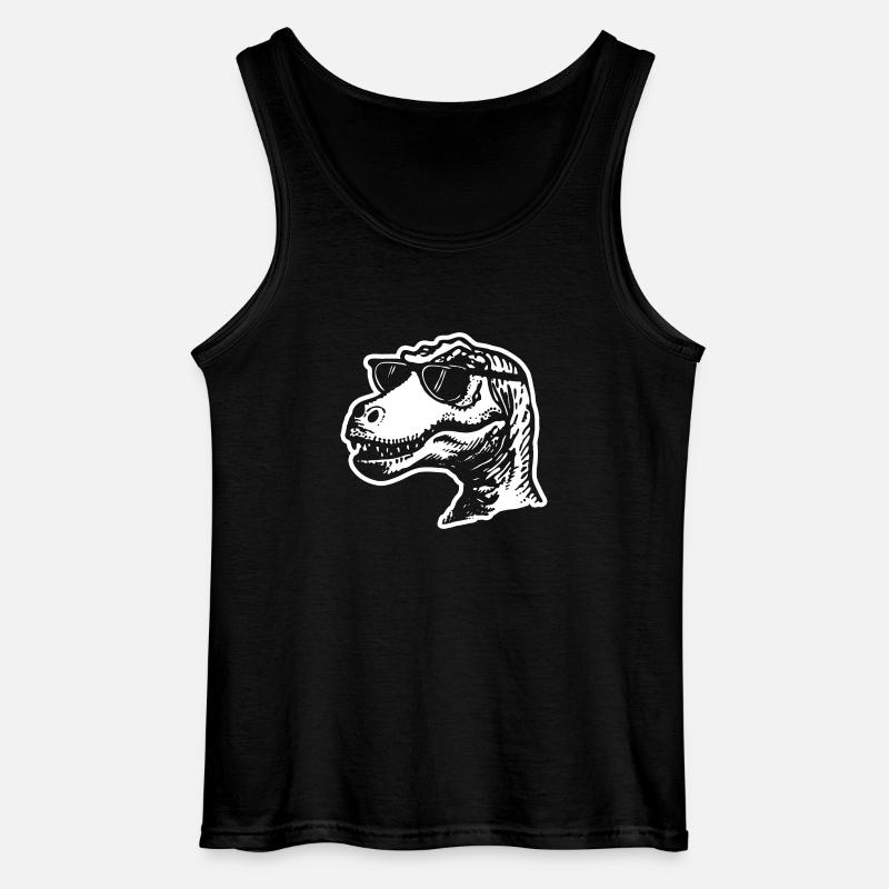 Dino Dinosaurier - Gildan Männer Tank Top - Schwarz