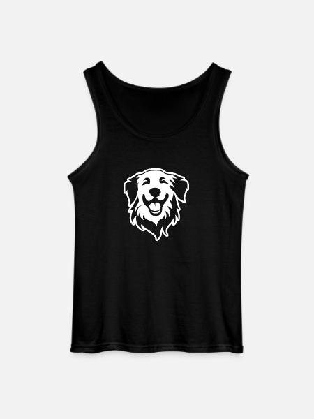 Golden Retriever Hund - Gildan tanktop til mænd - sort