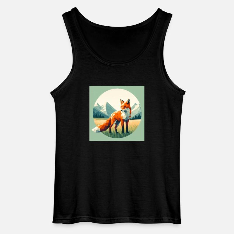Fuchs - Gildan Männer Tank Top - Schwarz