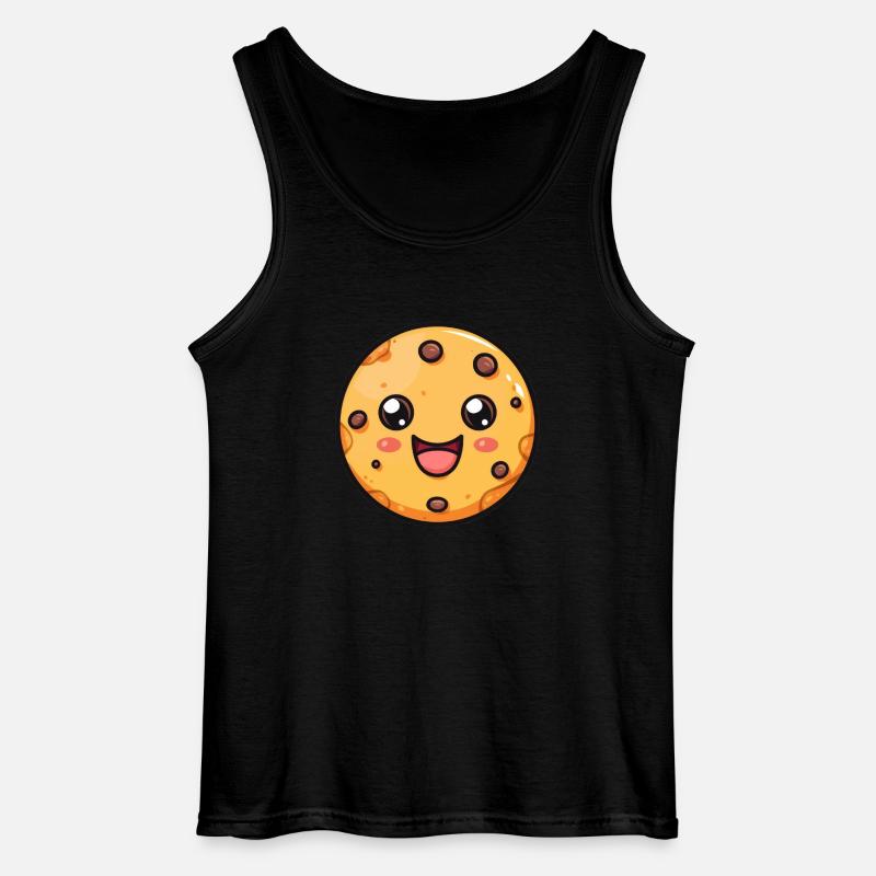 Lustiger Keks Comic - Gildan Männer Tank Top - Schwarz