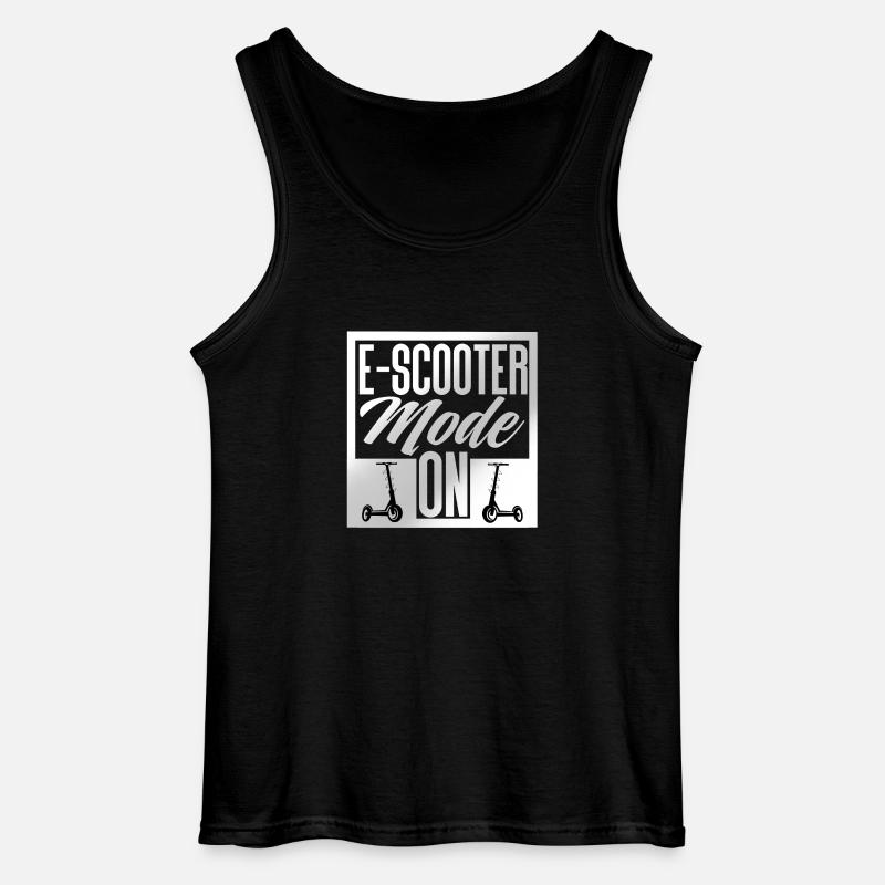 E Scooter Roller Elektroroller - Gildan Männer Tank Top - Schwarz