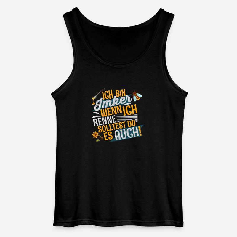 Imker - Gildan Männer Tank Top - Schwarz
