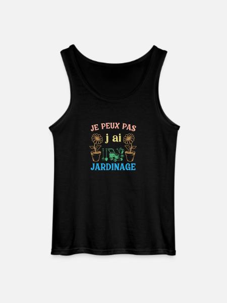 J peux pas j ai Jardinage - Débardeur Gildan Homme - noir
