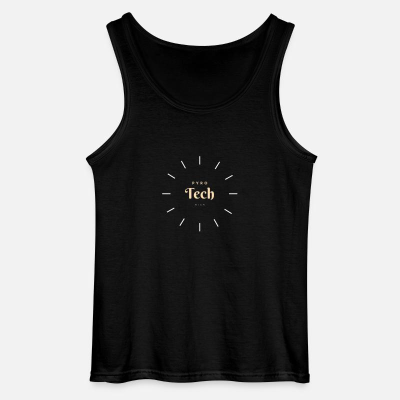 PYROTECHNIK bright - Gildan Männer Tank Top - Schwarz