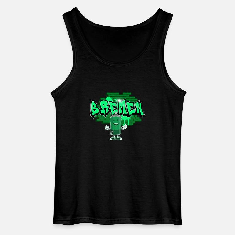 Bremen Graffiti - Gildan Männer Tank Top - Schwarz