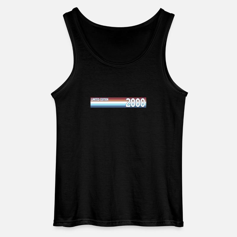 Retro 2000 Limitierte Auflage - Gildan Männer Tank Top - Schwarz