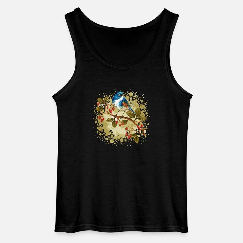 Bunter Vogel - Gildan Männer Tank Top - Schwarz
