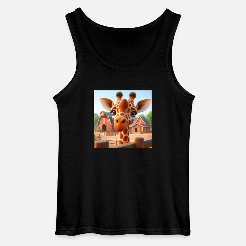 Żrafa - Gildan Männer Tank Top - Schwarz