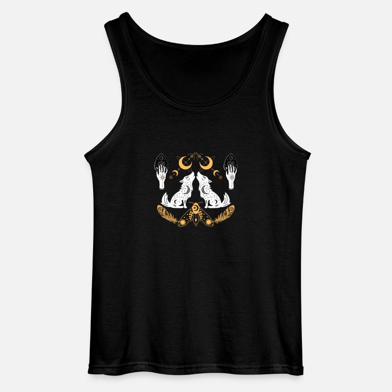Magische Wölfe - Gildan Männer Tank Top - Schwarz