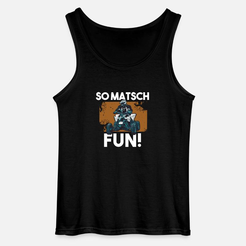 Quad - Gildan Männer Tank Top - Schwarz