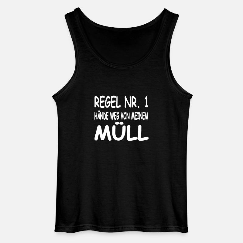 Müll - Gildan Männer Tank Top - Schwarz