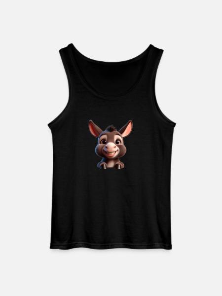 Bébé âne Esel Mule - Débardeur Gildan Homme - noir