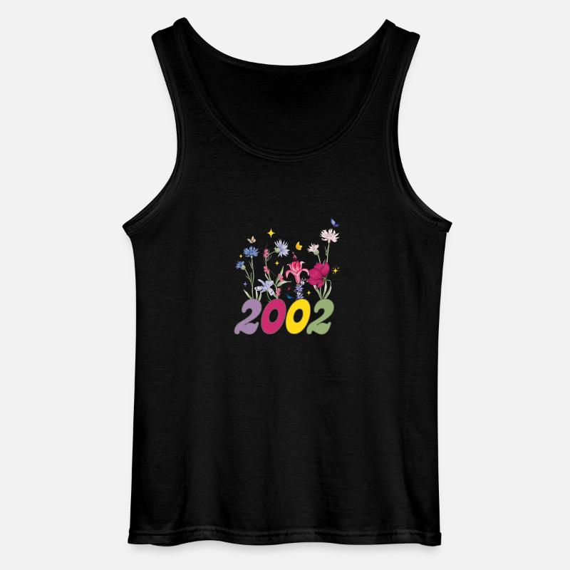Geburtsjahr 2000 Wildblumen - Gildan Männer Tank Top - Schwarz