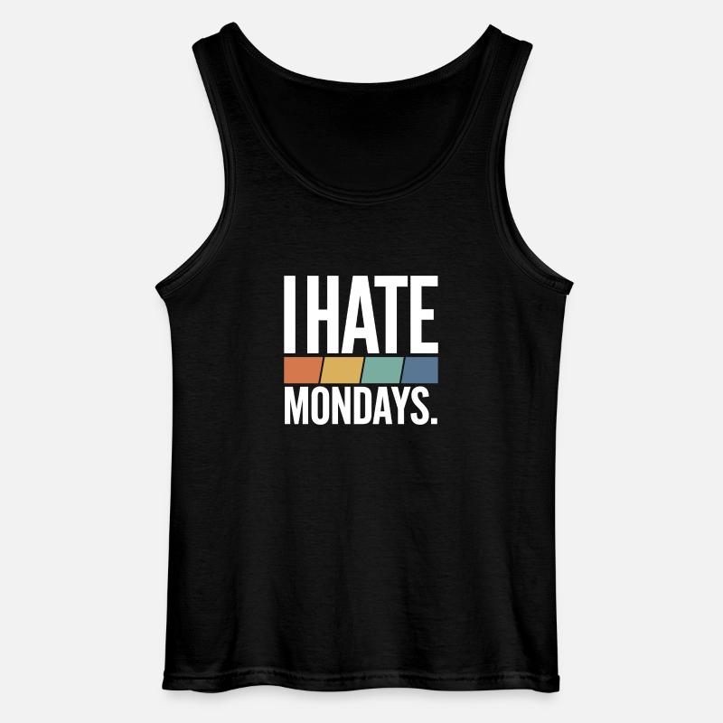 I Hate Mondays - Gildan Männer Tank Top - Schwarz